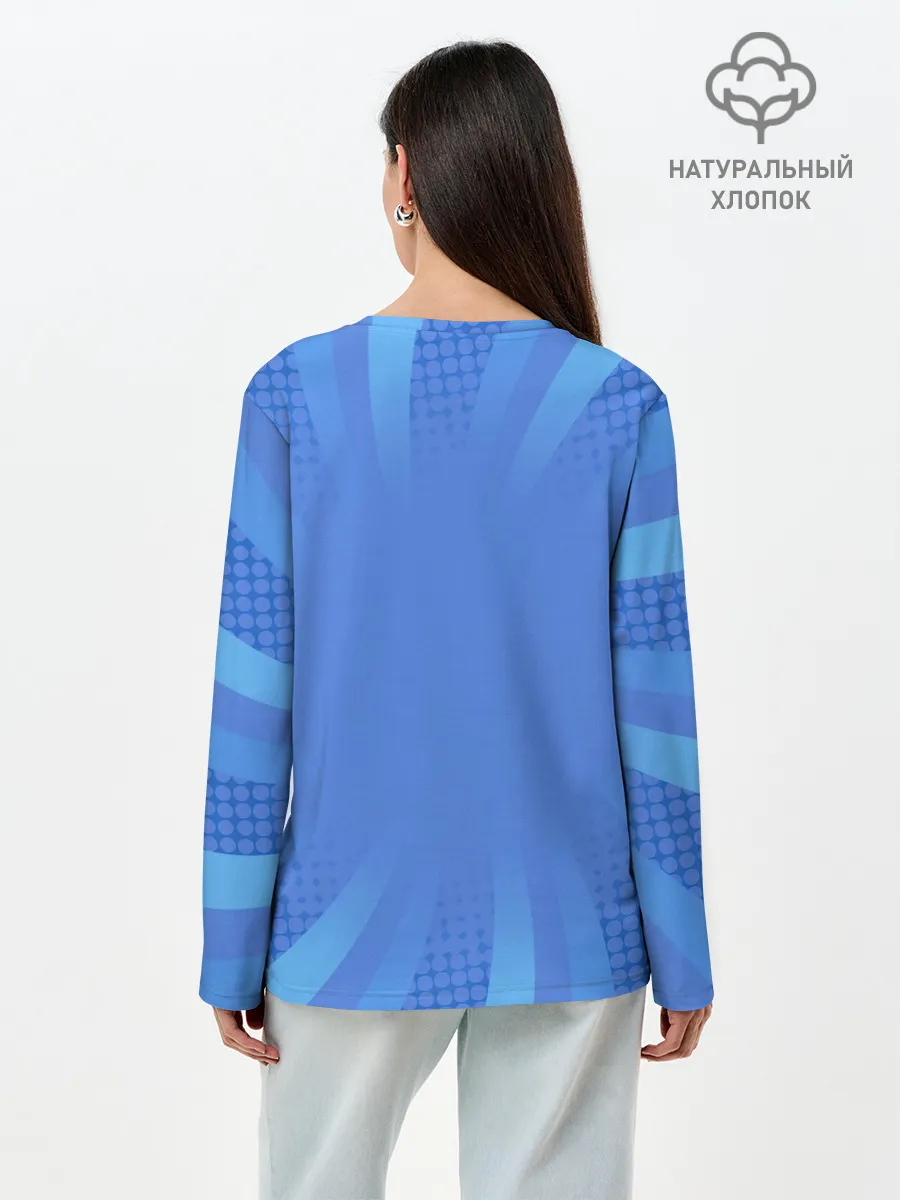 Лонгслив женский. Хлопок / Иноске Хашибира Kimetsu no Yaiba