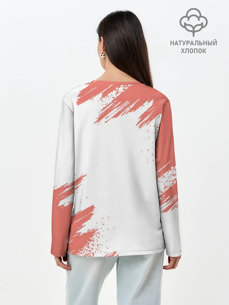 Лонгслив женский. Хлопок / ЧЕРЕПАШКИ НИНДЗЯ - РАФАЭЛЬ