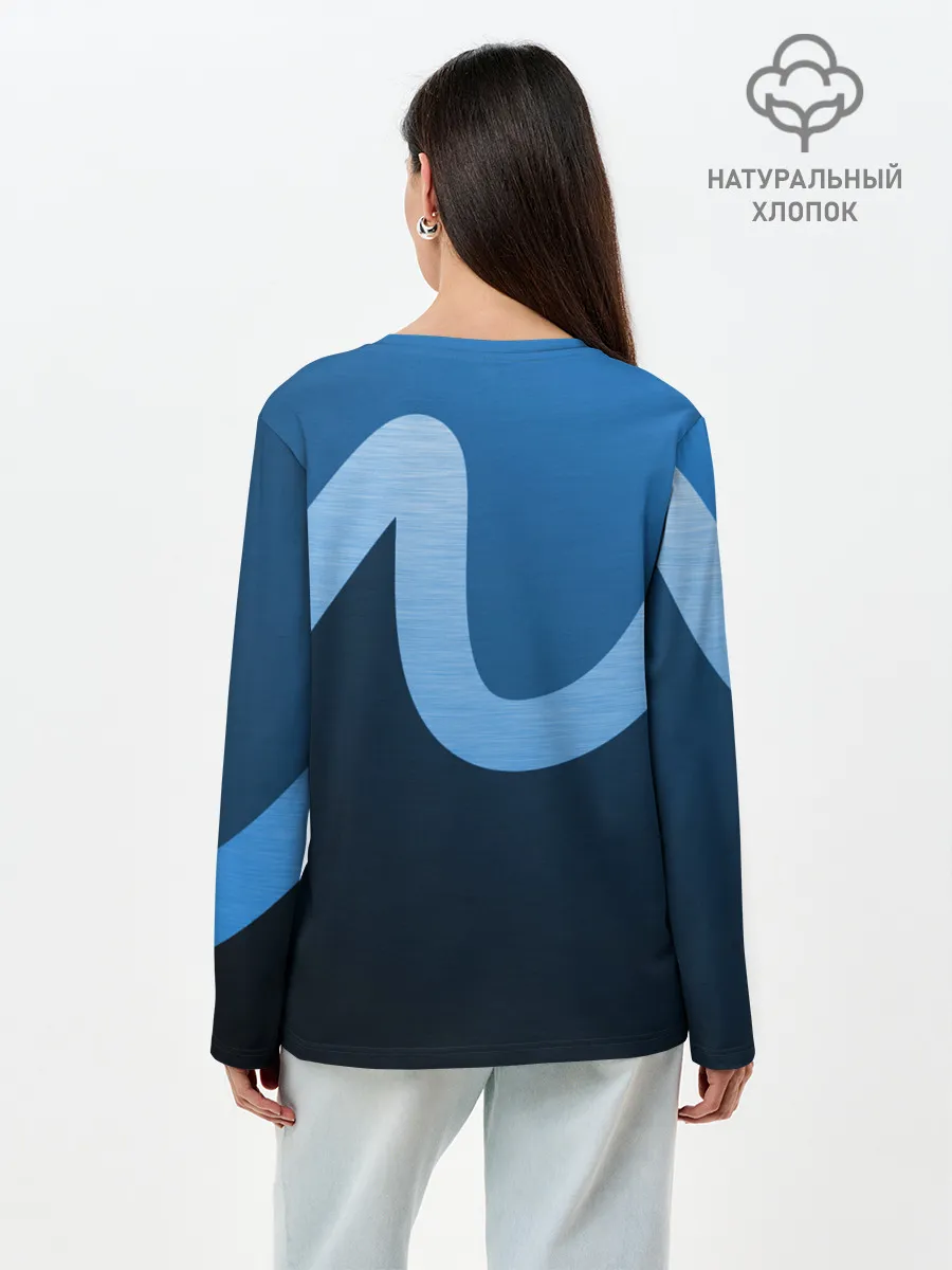 Лонгслив женский. Хлопок / WAVE