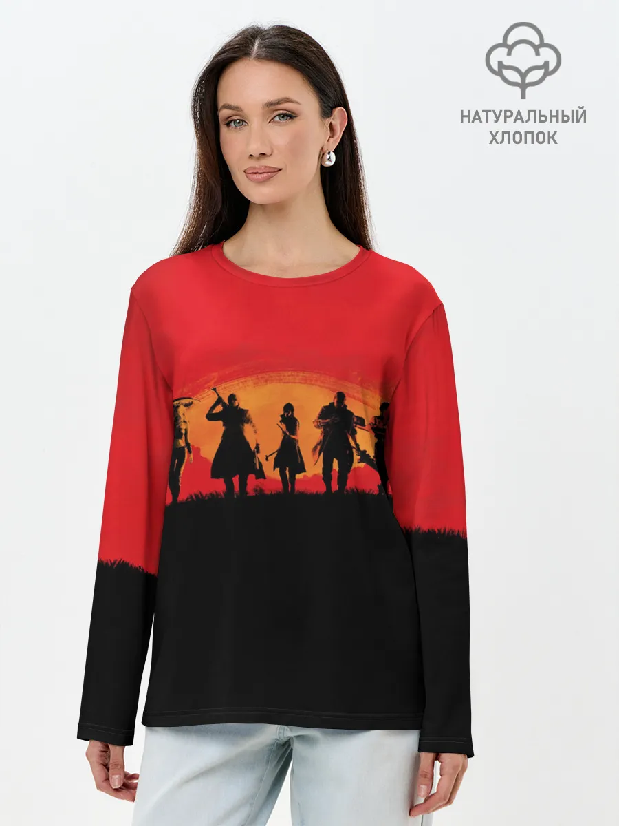 Лонгслив женский. Хлопок / DMC x RDR