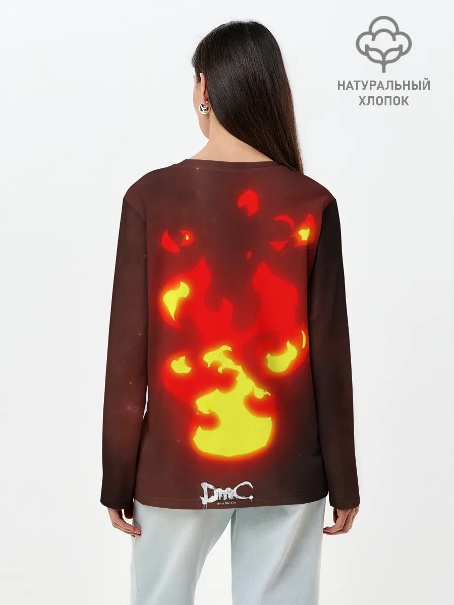 Лонгслив женский. Хлопок / Молодой Данте