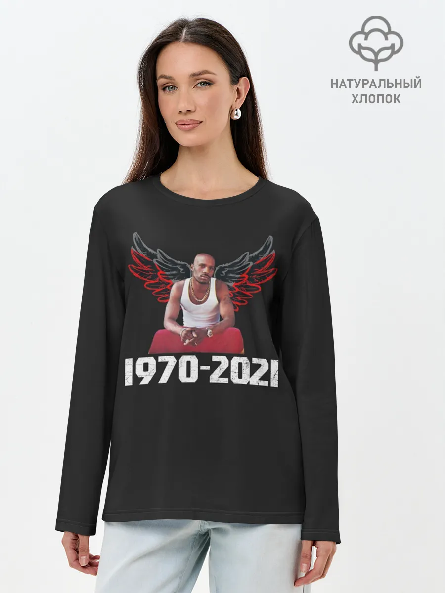 Лонгслив женский. Хлопок / Покойся с миром. DMX