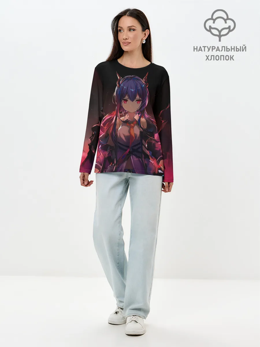 Лонгслив женский. Хлопок / Wawazi Arknights