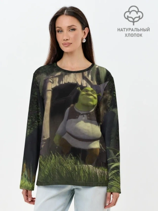 Лонгслив женский. Хлопок / Somebody Once Told Me