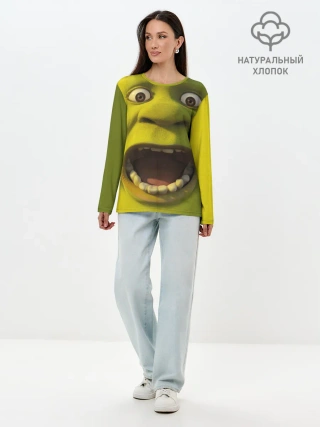 Лонгслив женский. Хлопок / Shrek | Шрек