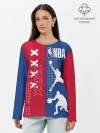 Лонгслив женский. Хлопок / NBA