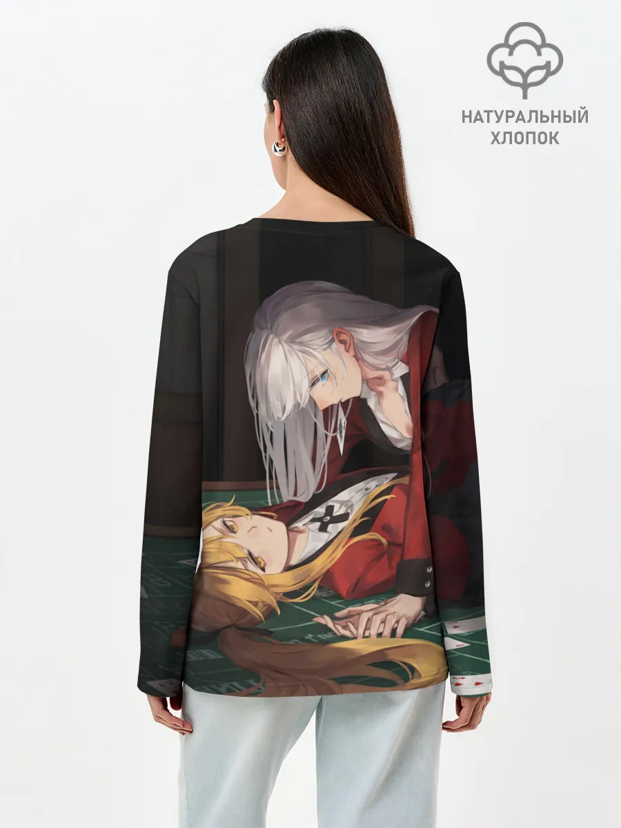Лонгслив женский. Хлопок / Yumeko Jabami, Sumera Itsuki