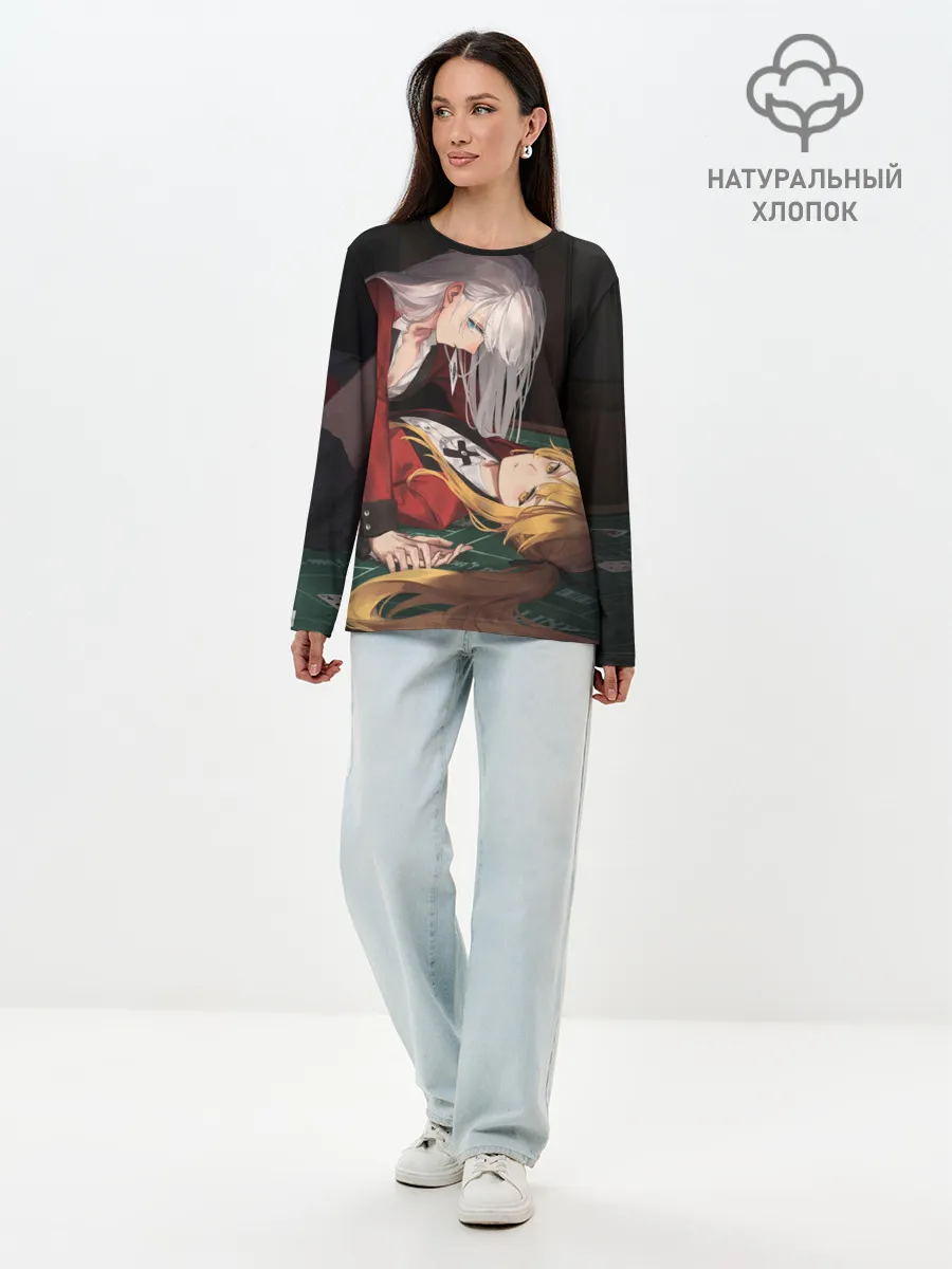 Лонгслив женский. Хлопок / Yumeko Jabami, Sumera Itsuki