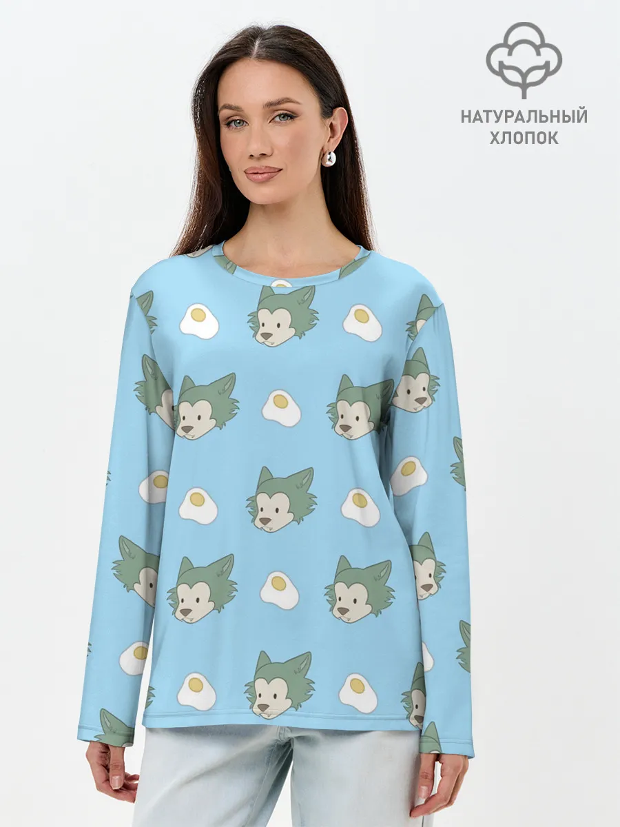 Лонгслив женский. Хлопок / Legosi pattern