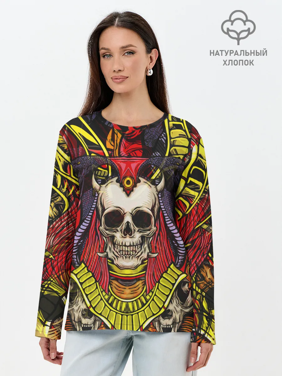 Лонгслив женский. Хлопок / Unprecedented Fear