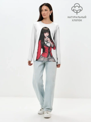 Лонгслив женский. Хлопок / Jabami Yumeko