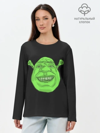 Лонгслив женский. Хлопок / Shreks Face