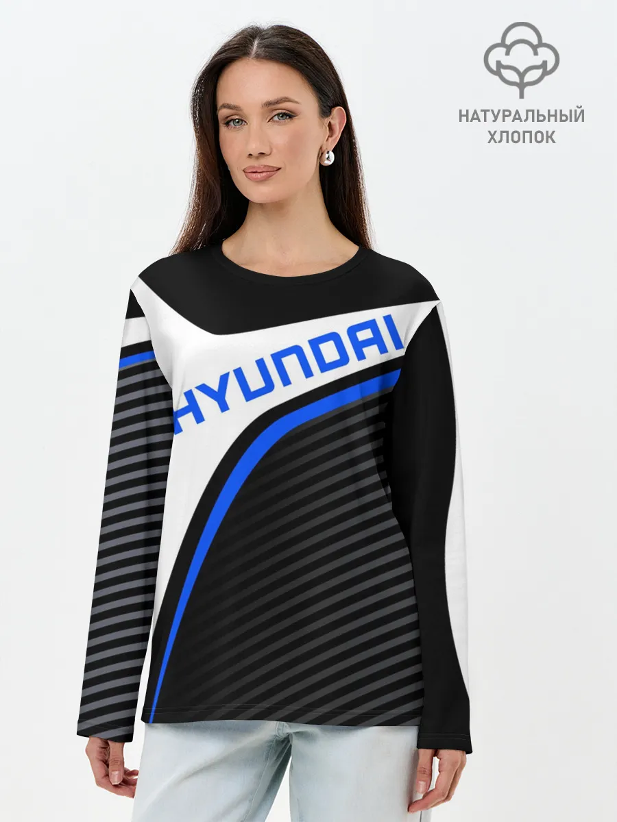 Лонгслив женский. Хлопок / HYUNDAI / ХЕНДАЙ / SPORT