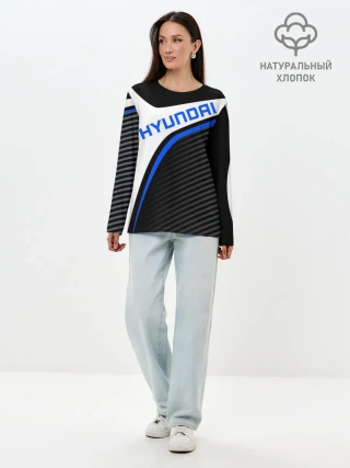 Лонгслив женский. Хлопок / HYUNDAI / ХЕНДАЙ / SPORT