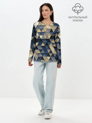 Лонгслив женский. Хлопок / MOZZY