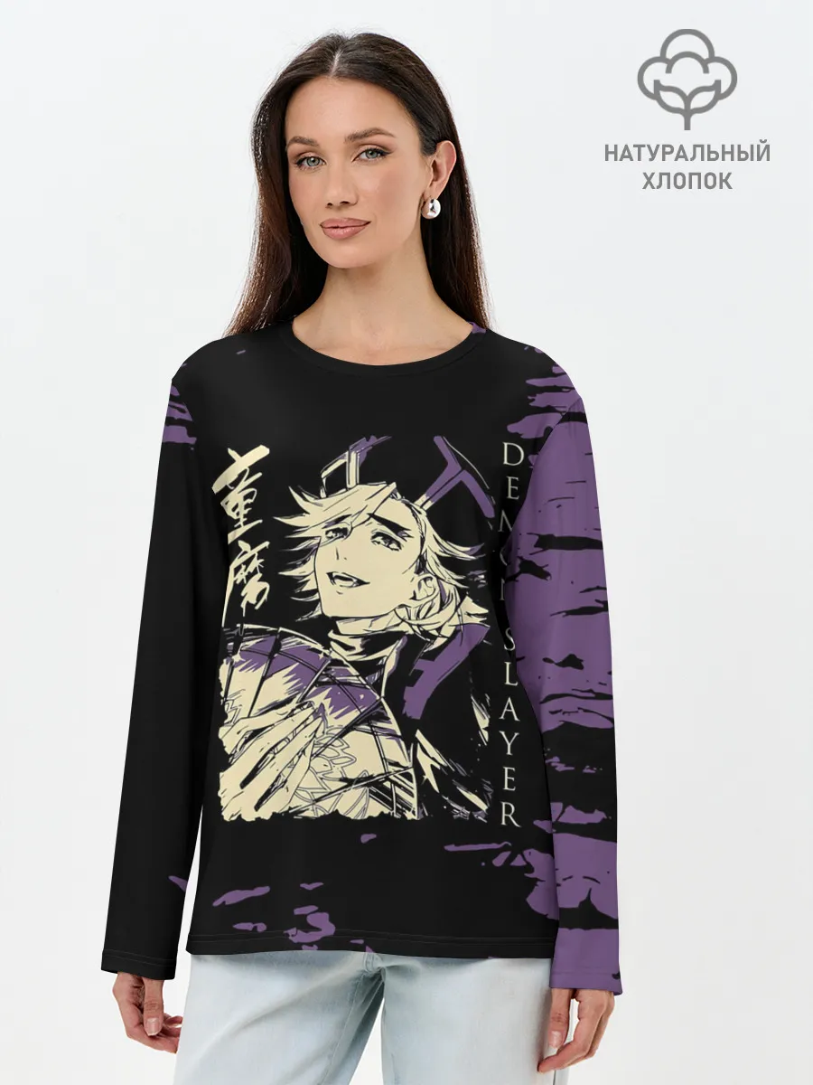 Лонгслив женский. Хлопок / Demon Slayer: Kimetsu no Yaiba