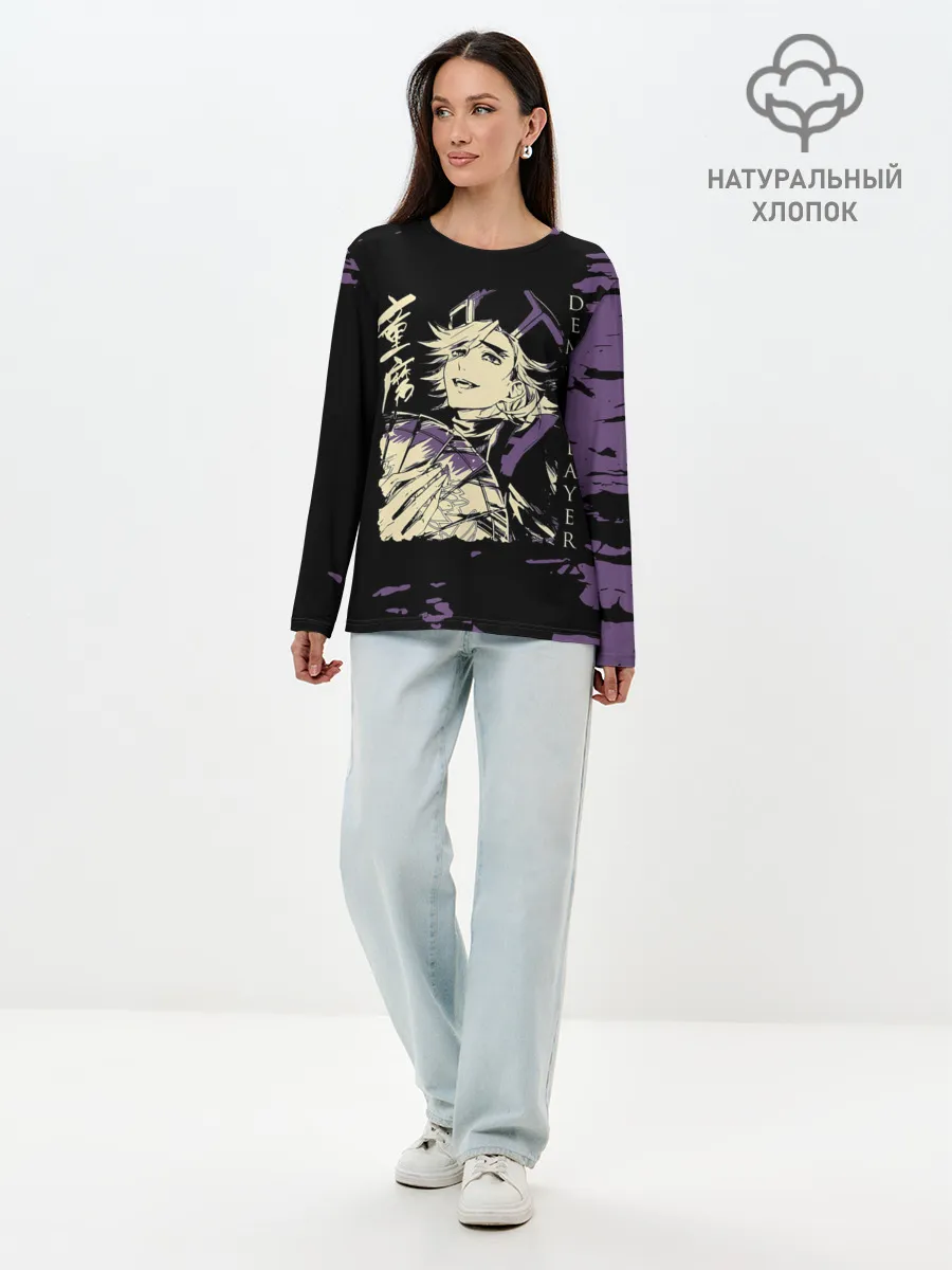 Лонгслив женский. Хлопок / Demon Slayer: Kimetsu no Yaiba