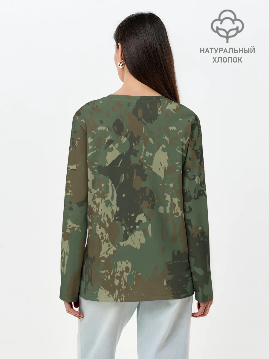 Лонгслив женский. Хлопок / ВСЕМ ПОДЧИНЯТЬСЯ