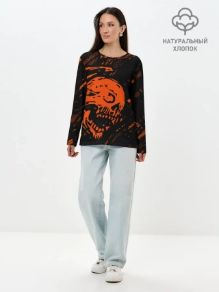 Лонгслив женский. Хлопок / Without a soul