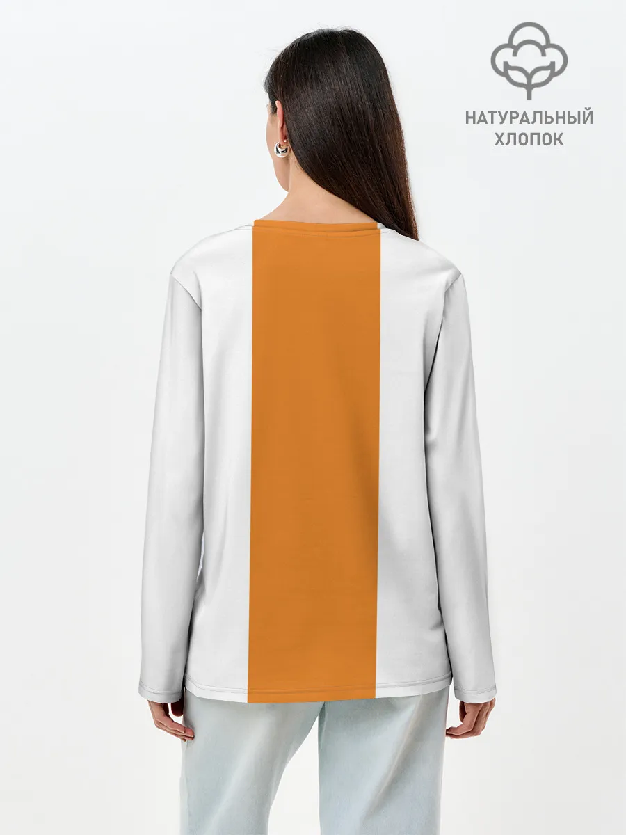 Лонгслив женский. Хлопок / Кёджуро Ренгоку Kimetsu no Yaiba