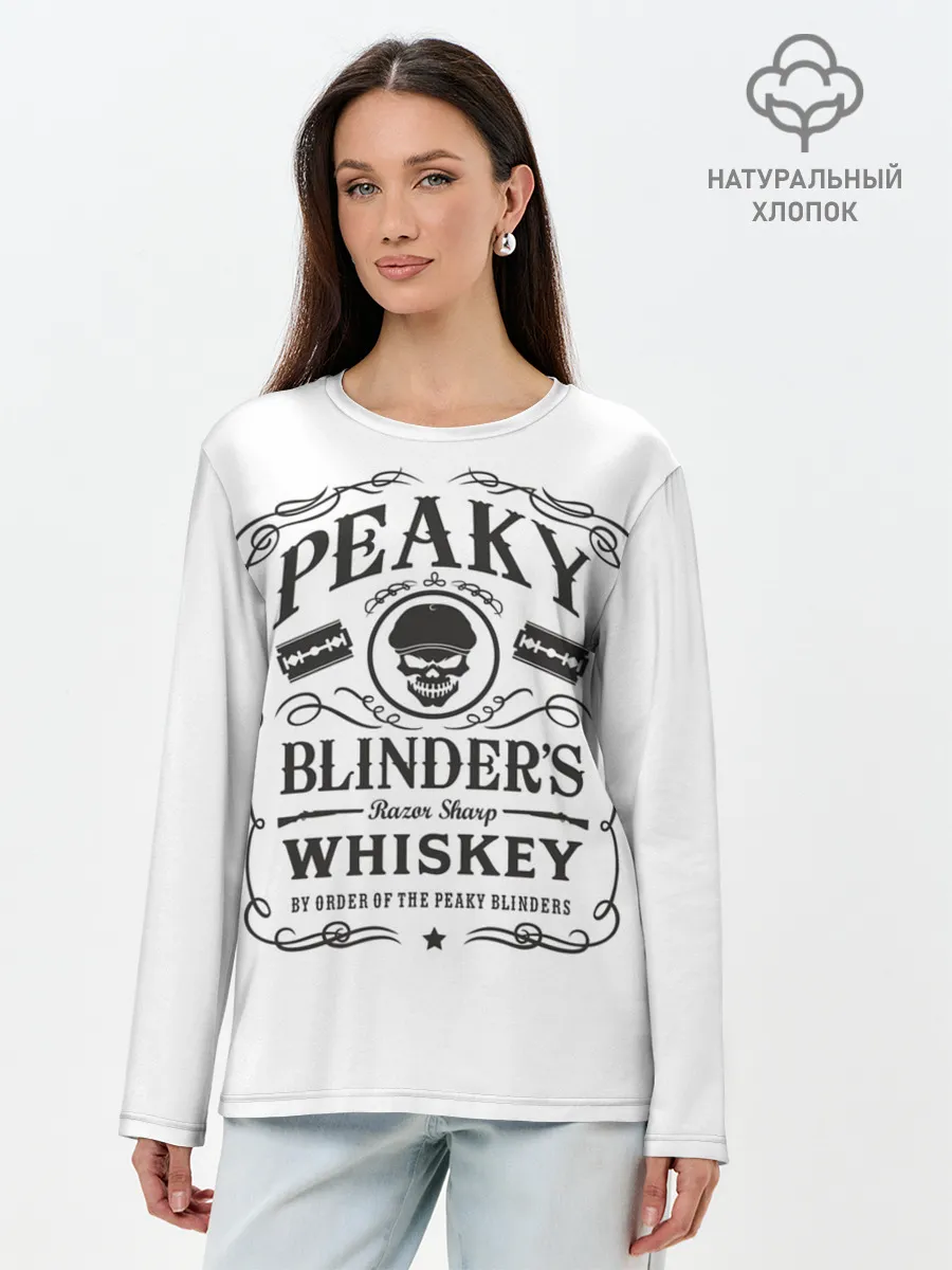 Лонгслив женский. Хлопок / Острые Козырьки Whiskey