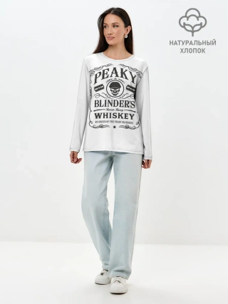 Лонгслив женский. Хлопок / Острые Козырьки Whiskey