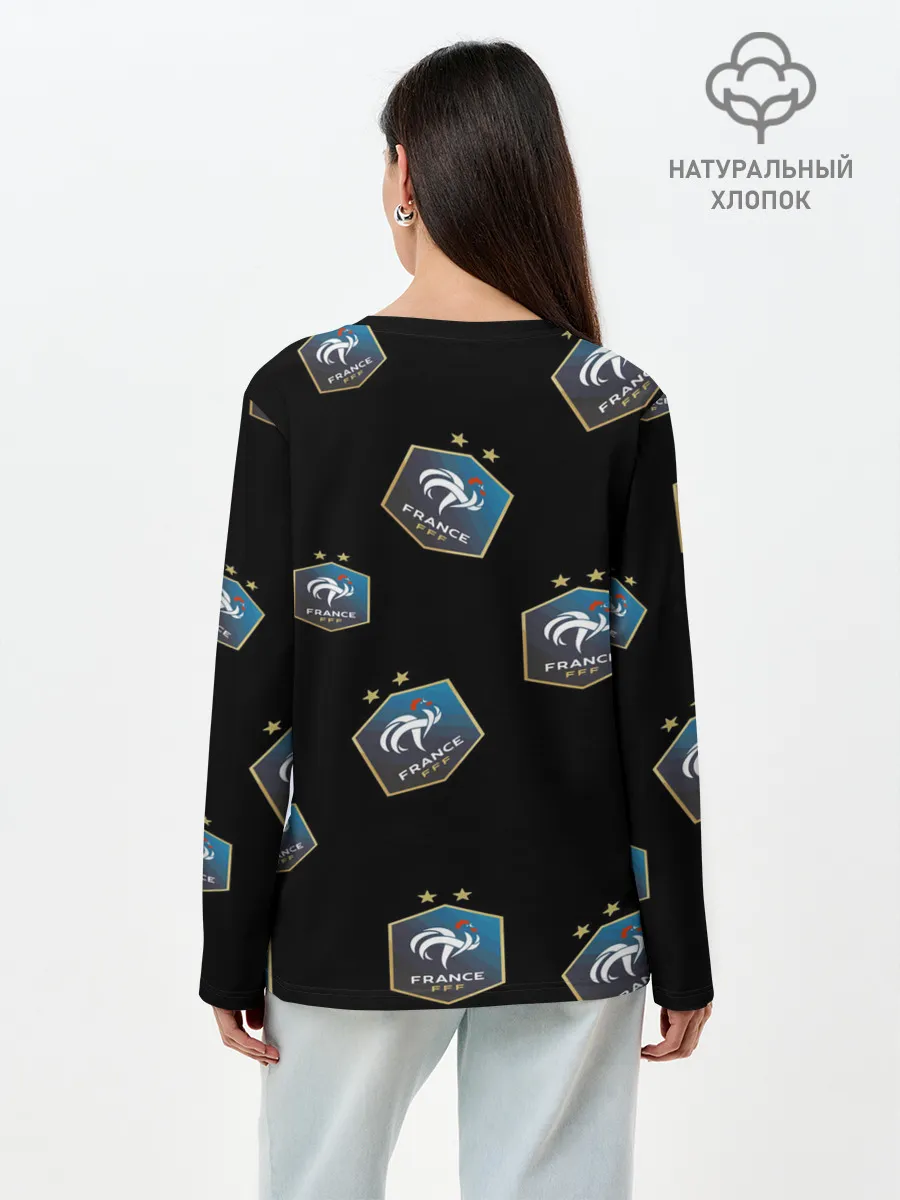 Лонгслив женский. Хлопок / Сборная Франции