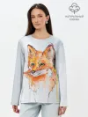 Лонгслив женский. Хлопок / Лисёнок