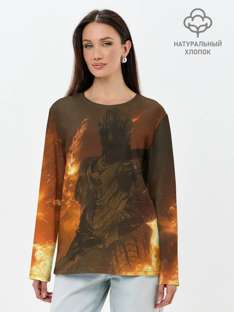 Лонгслив женский. Хлопок / MORTAL SHELL WARRIOR