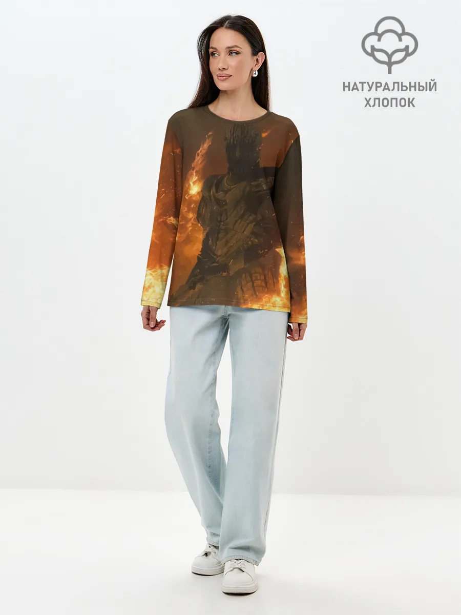 Лонгслив женский. Хлопок / MORTAL SHELL WARRIOR