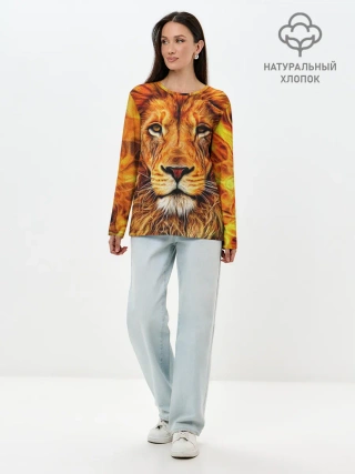 Лонгслив женский. Хлопок / LION