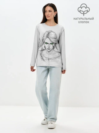 Лонгслив женский. Хлопок / Цири