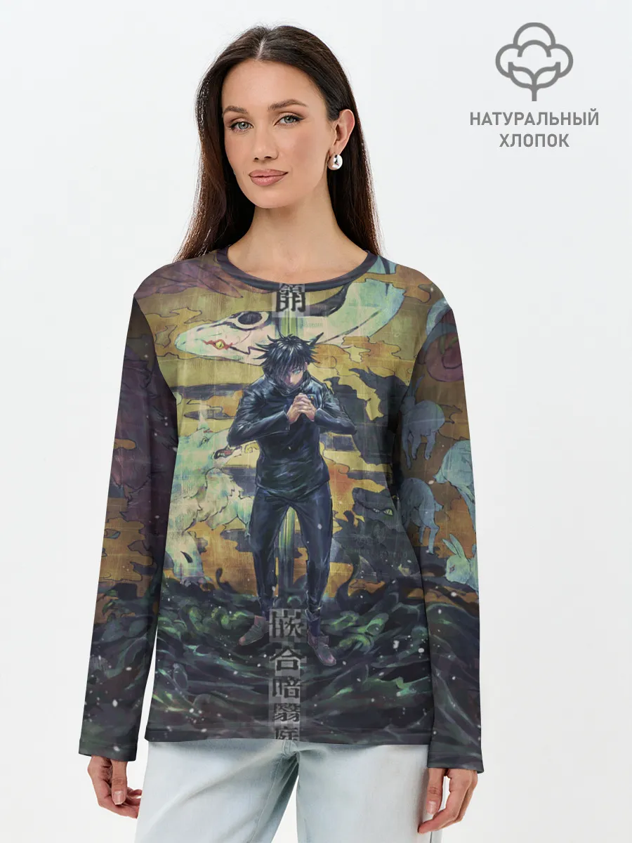 Лонгслив женский. Хлопок / Anime art