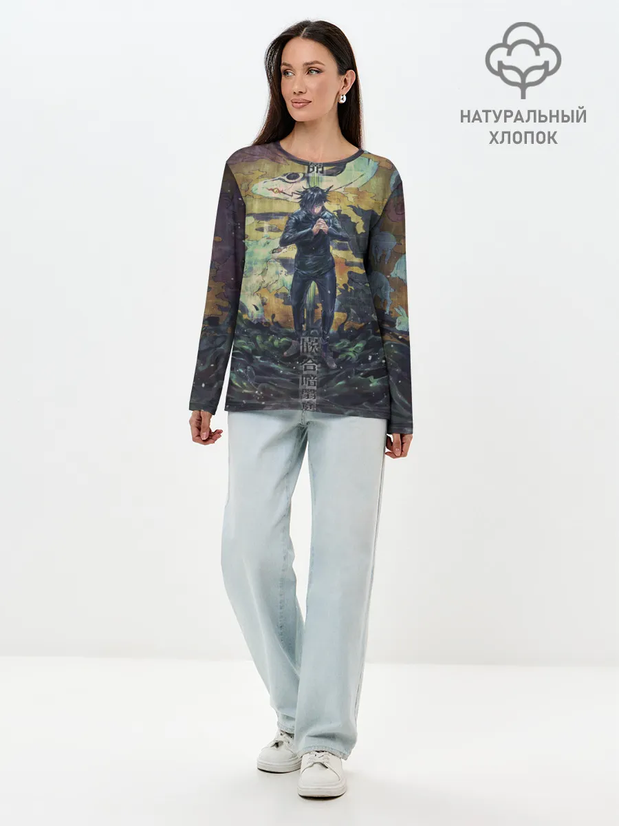 Лонгслив женский. Хлопок / Anime art