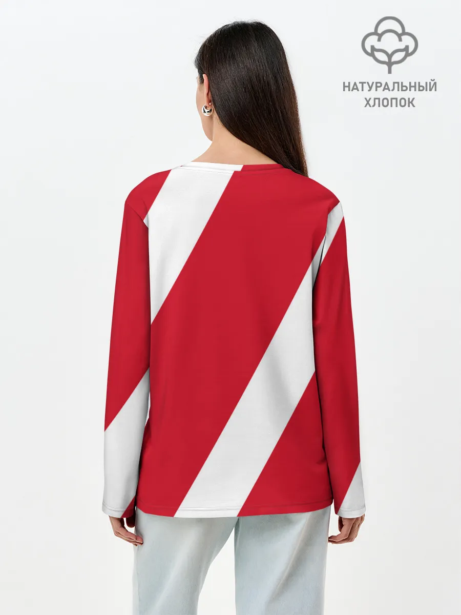 Лонгслив женский. Хлопок / Сборная Перу