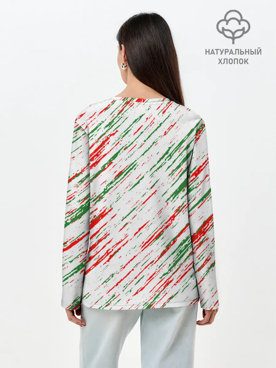 Лонгслив женский. Хлопок / Сборная Нигерии