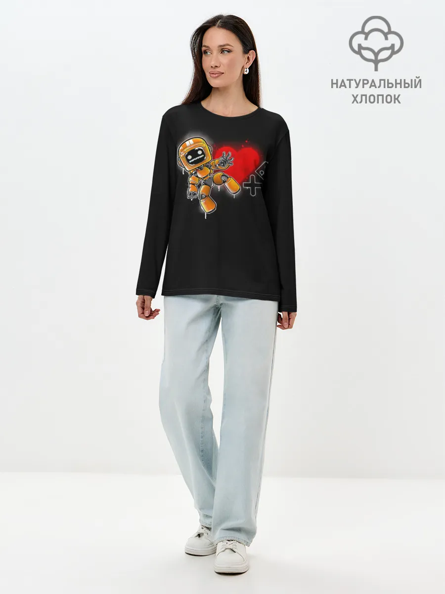 Лонгслив женский. Хлопок / K-VRC | Love Death and Robots