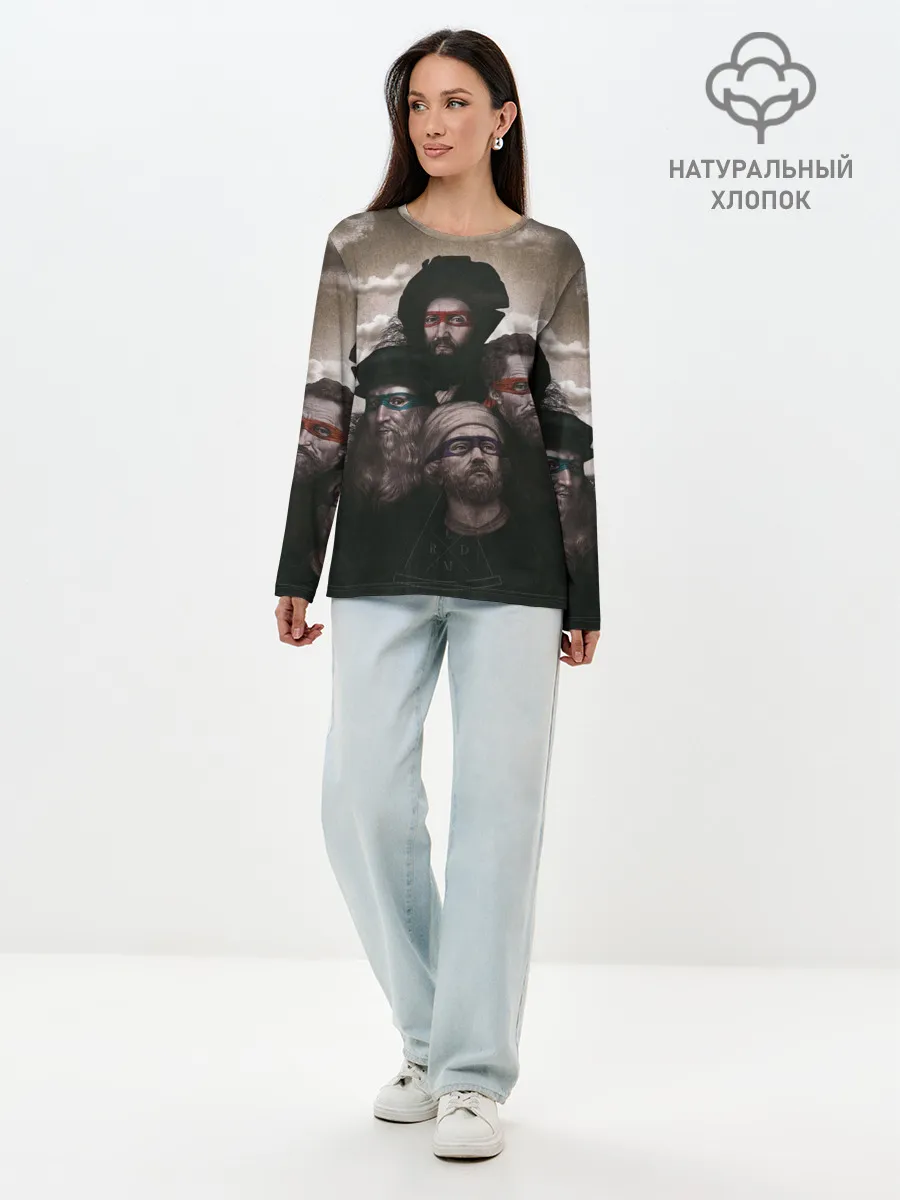 Лонгслив женский. Хлопок / Художники, не черепашки ниндзя