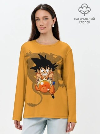 Лонгслив женский. Хлопок / Kid Goku