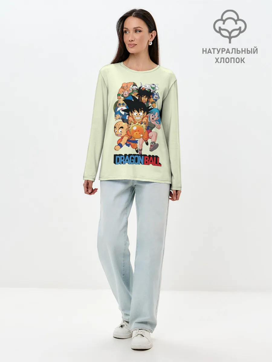 Лонгслив женский. Хлопок / Команда Драконьего яйца