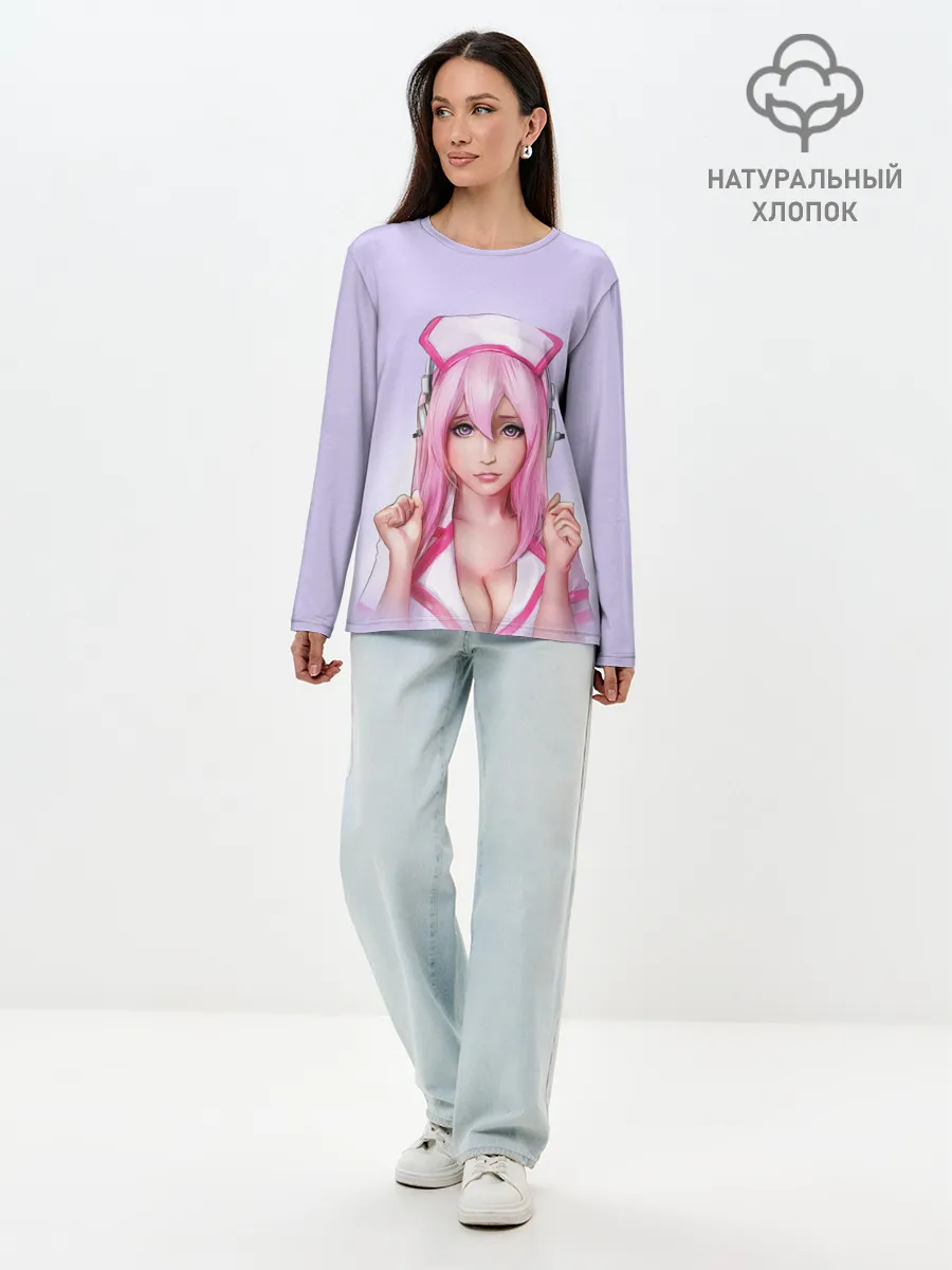 Лонгслив женский. Хлопок / Медсестричка | Nurse