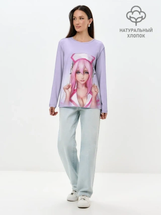 Лонгслив женский. Хлопок / Медсестричка | Nurse