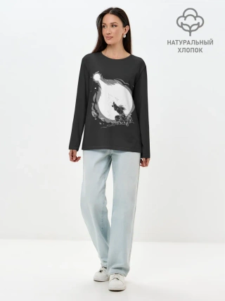 Лонгслив женский. Хлопок / Сон Гоку
