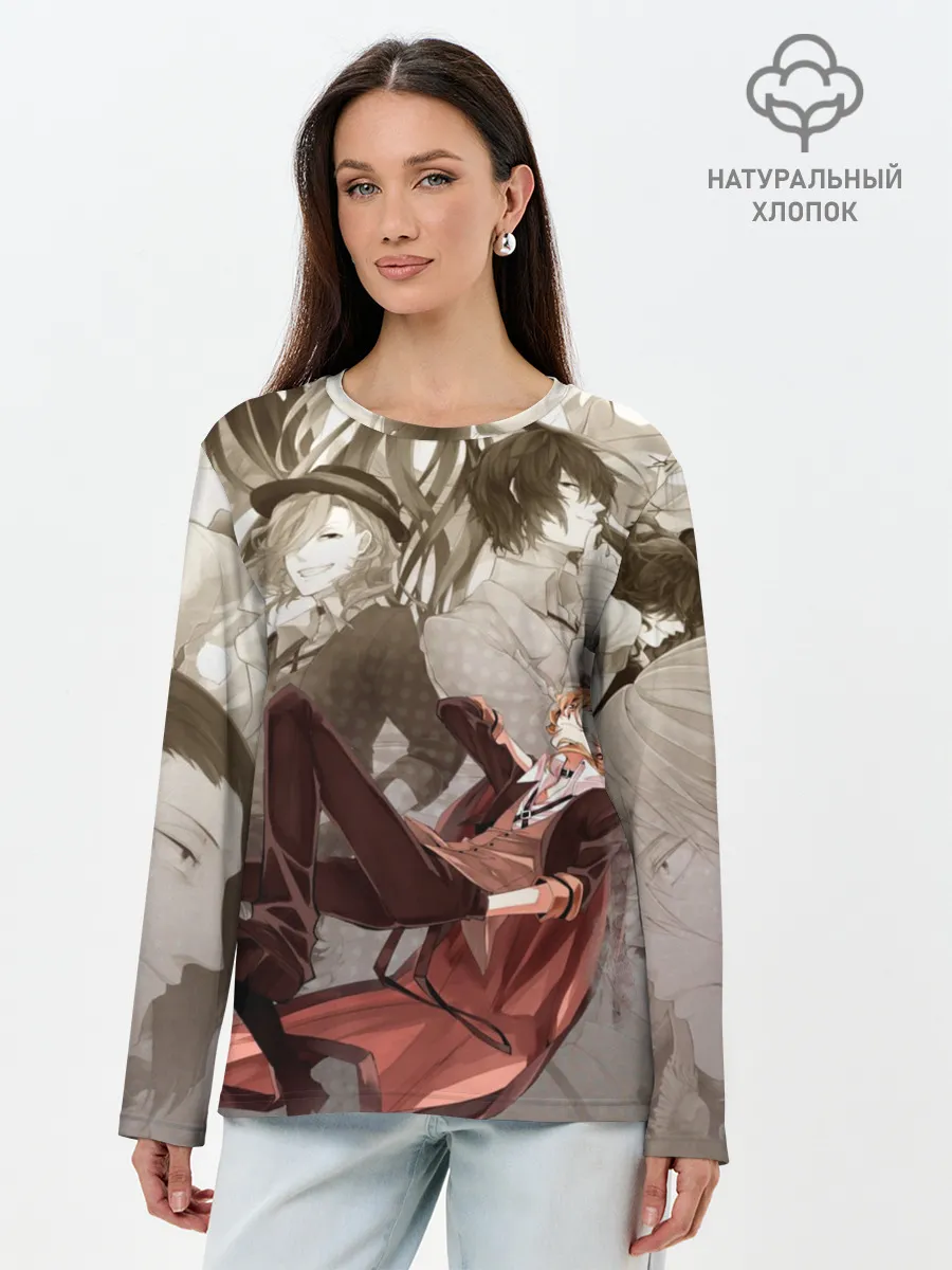 Лонгслив женский. Хлопок / Чуя Накахара