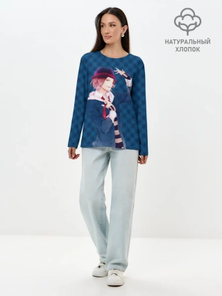 Лонгслив женский. Хлопок / Чуя Накахара