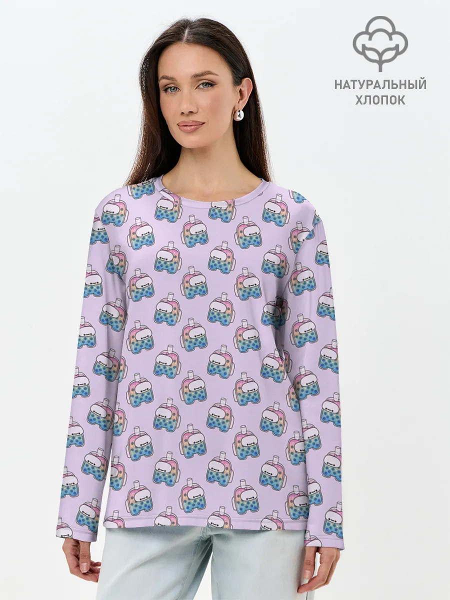 Лонгслив женский. Хлопок / Among Us | Коктейль