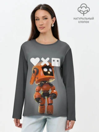 Лонгслив женский. Хлопок / Love, Death and Robots | K-VRC