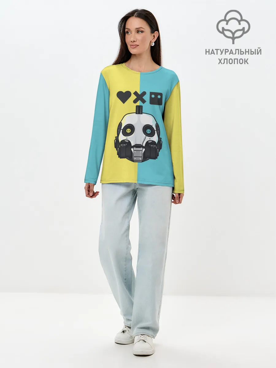 Лонгслив женский. Хлопок / XBOT 4000 | Love, Death and Robots