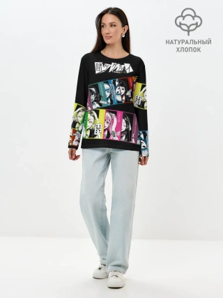 Лонгслив женский. Хлопок / Kakegurui Безумный азарт