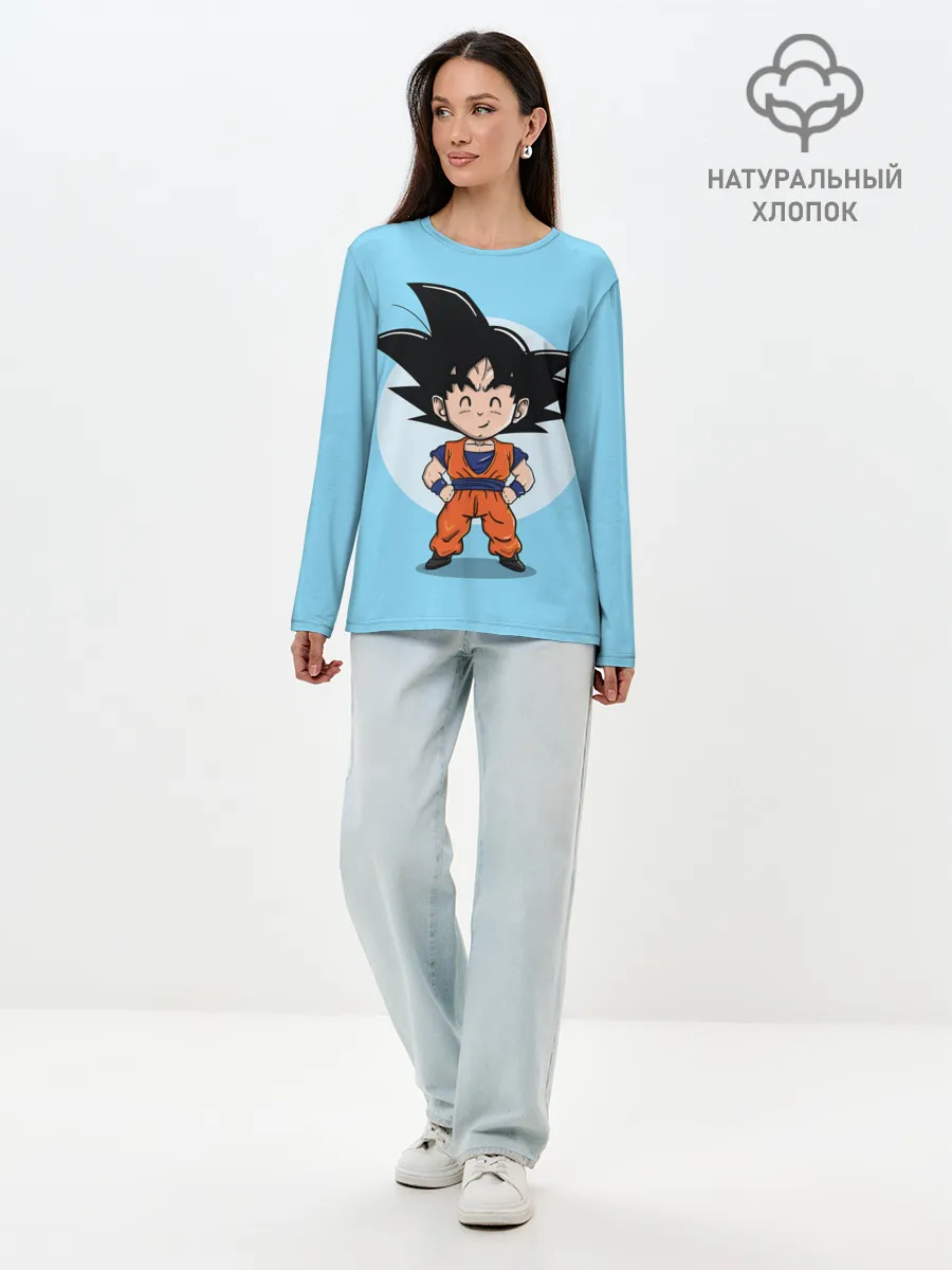 Лонгслив женский. Хлопок / Sweet Goku